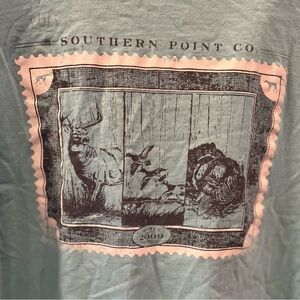 Long sleeve “Southern Point Co.” pocket tee size medium in GUC
